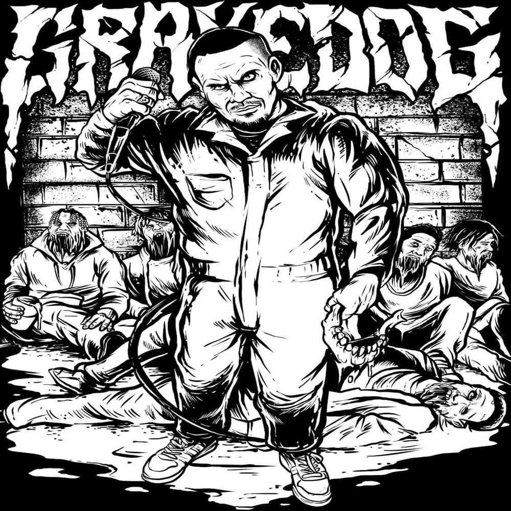 Image of GRAVEDOG 'Jackin Mics And Jaws' T-Shirt