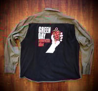 Upcycled “Green Day/American Idiot”  work shirt