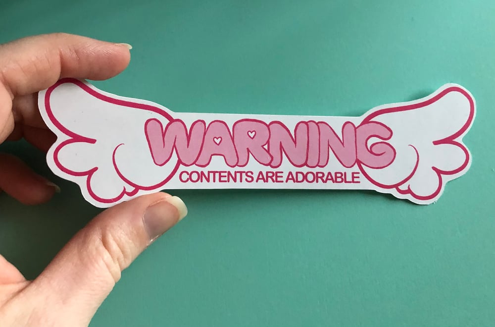 Contents Are Adorable Sticker 