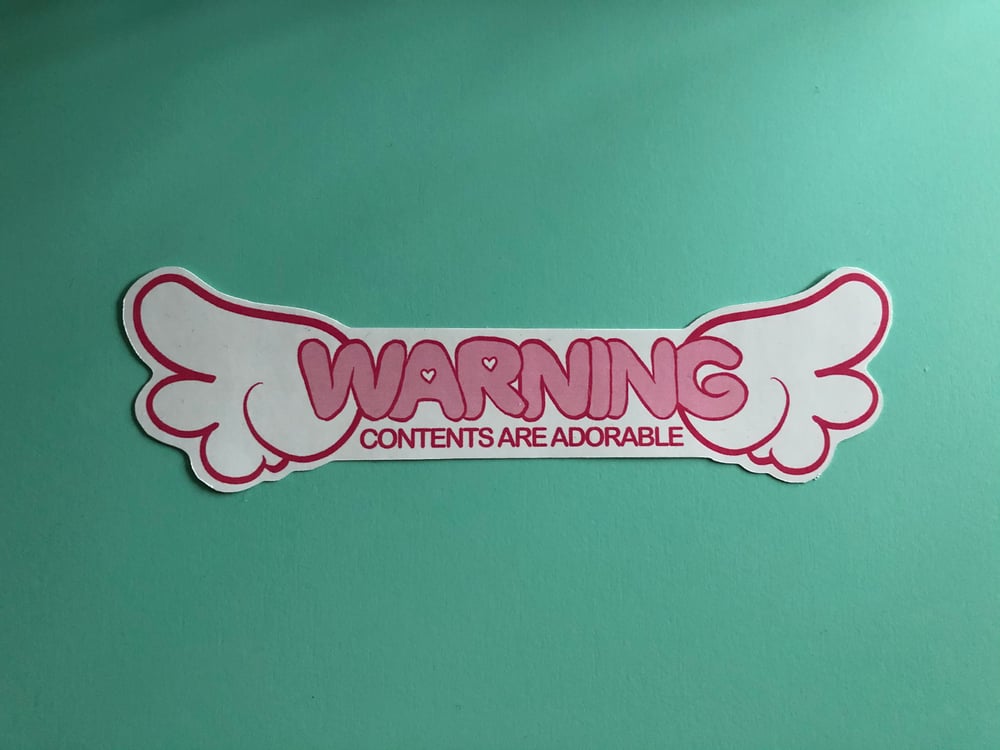 Contents Are Adorable Sticker