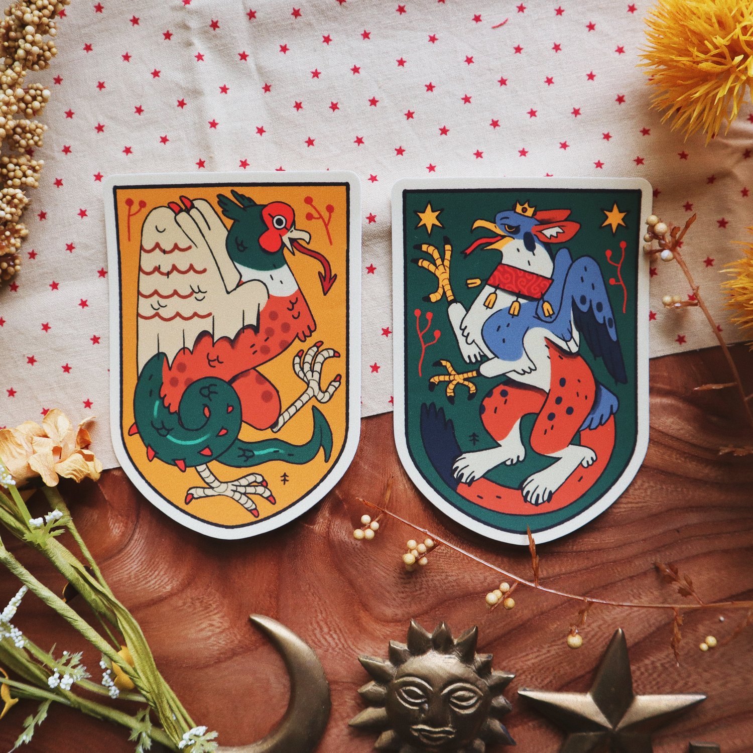 Heraldic Beasts Sticker Set