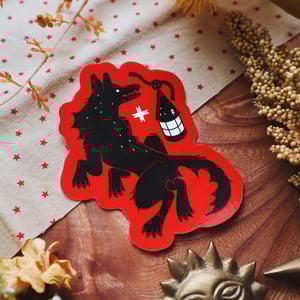 Black Shuck Holographic Sticker