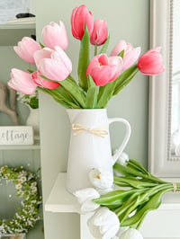 Image 1 of Luxury Pink Tulip Bouquet ( 11 Stems Included )