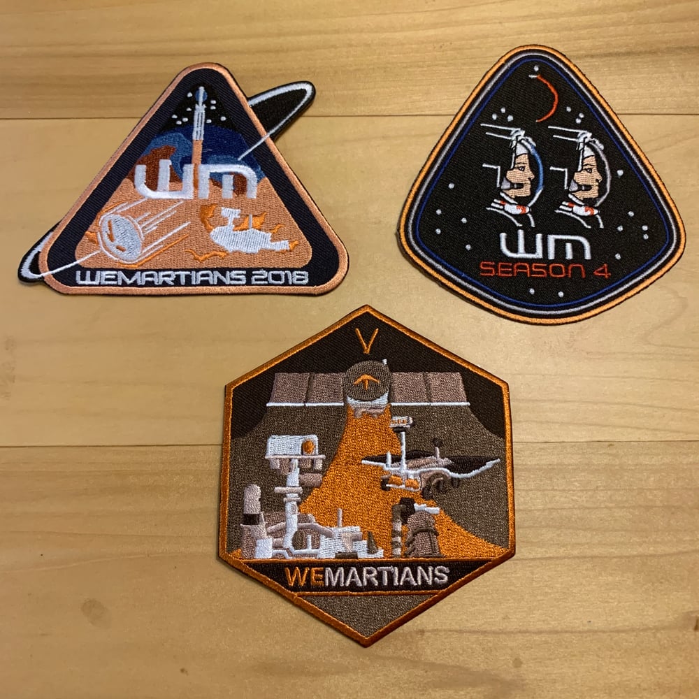 Image of Season 3, 4 & 5 WeMartians Podcast Commemorative Mission Patches - LIMITED EDITION