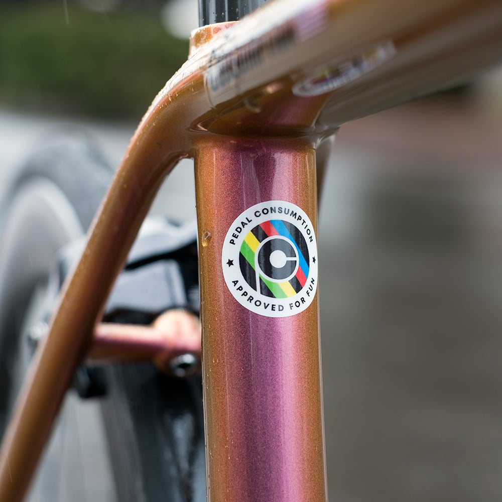 Image of PEDAL Consumption Approved For Fun Sticker