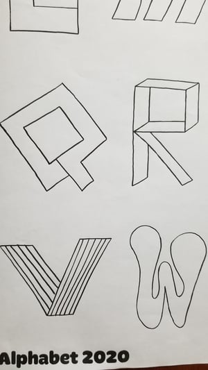 Alphabet Coloring Poster