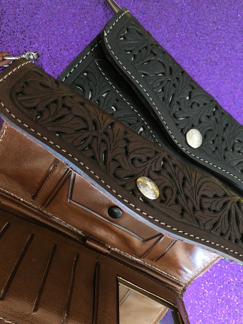 New! Leather Wristlet/ Wallet