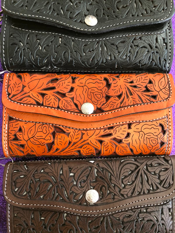 Image of New! Leather Wristlet/ Wallet