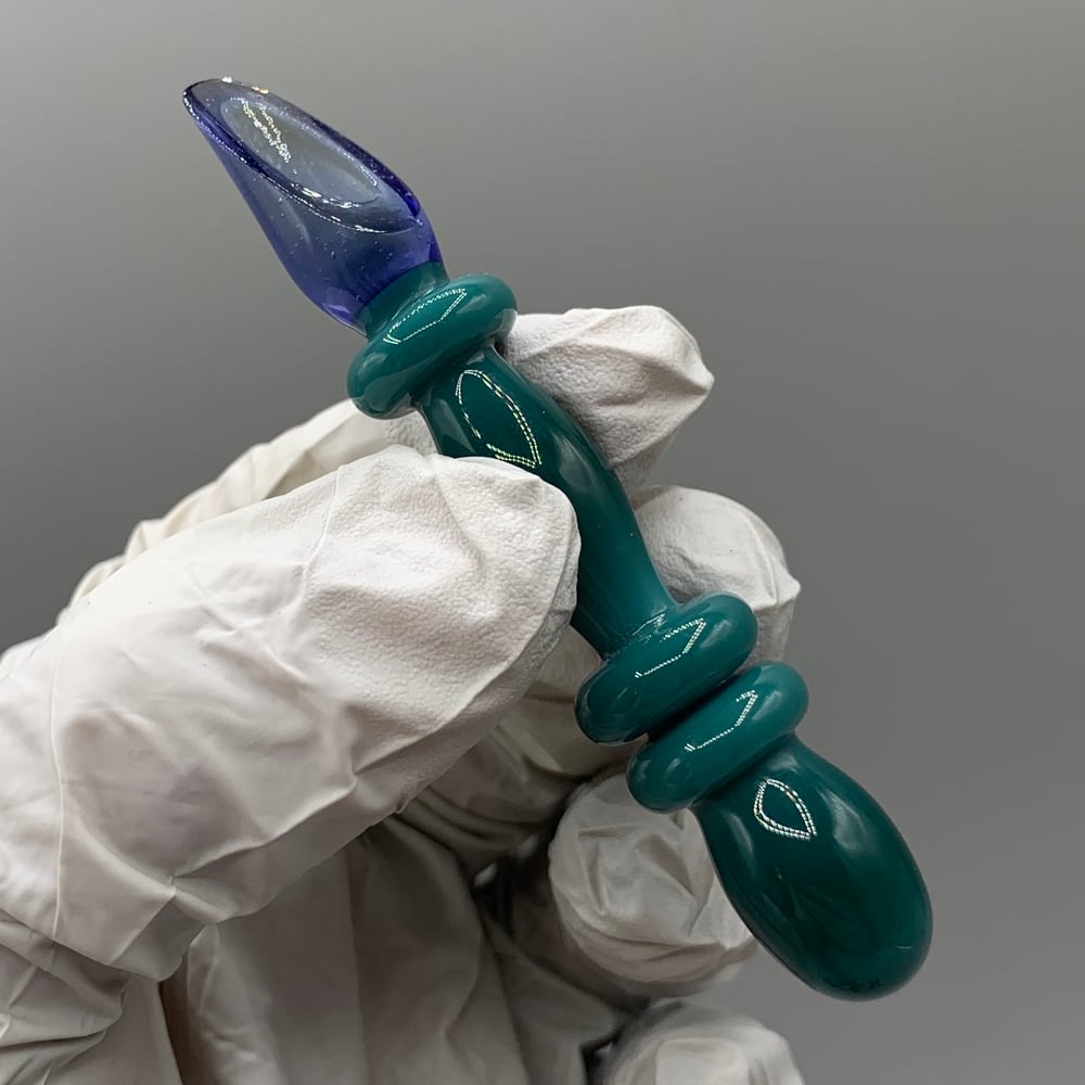 Opaque Aqua / Satin Purple Scoop