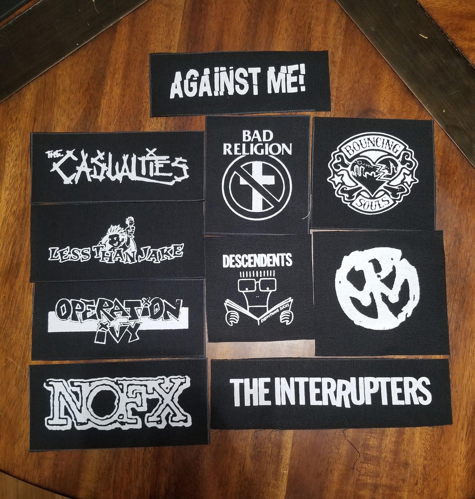 DIY Punk Patches (all black) Old Scratch Jackets