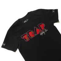 Image 1 of Trap T-Shirt Black, Red and White