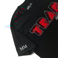 Image 2 of Trap T-Shirt Black, Red and White