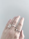 Flat Stack Rings in Sterling Silver