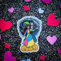 Jack & Sally Horror Love Story Sticker