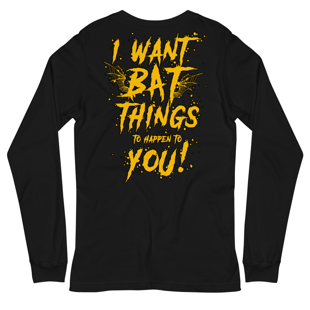 WEDNESDAY 13 "HALLOWEEN BAT THINGS" - UNISEX LONGSLEEVE