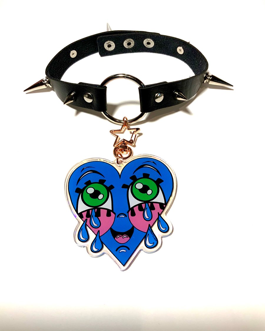 Image of Crybaby Spiked O-Ring Choker