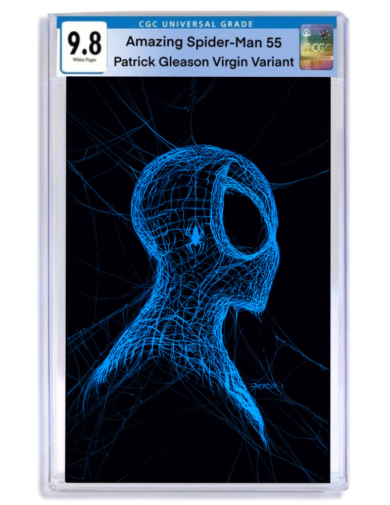 Image of CGC GRADED, GUARANTEED 9.8 - Amazing Spider-Man #55 Virgin Exclusive - BLUE WEB PRINTING