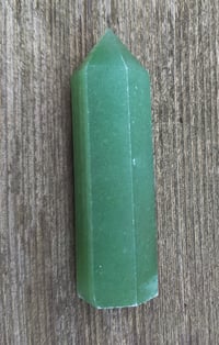 Natural Crystal Point Wand, Aventurine
