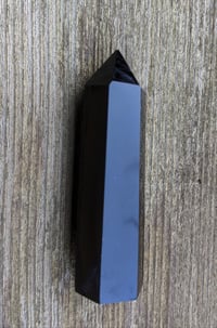 Natural Crystal Point Wand, Obsidian