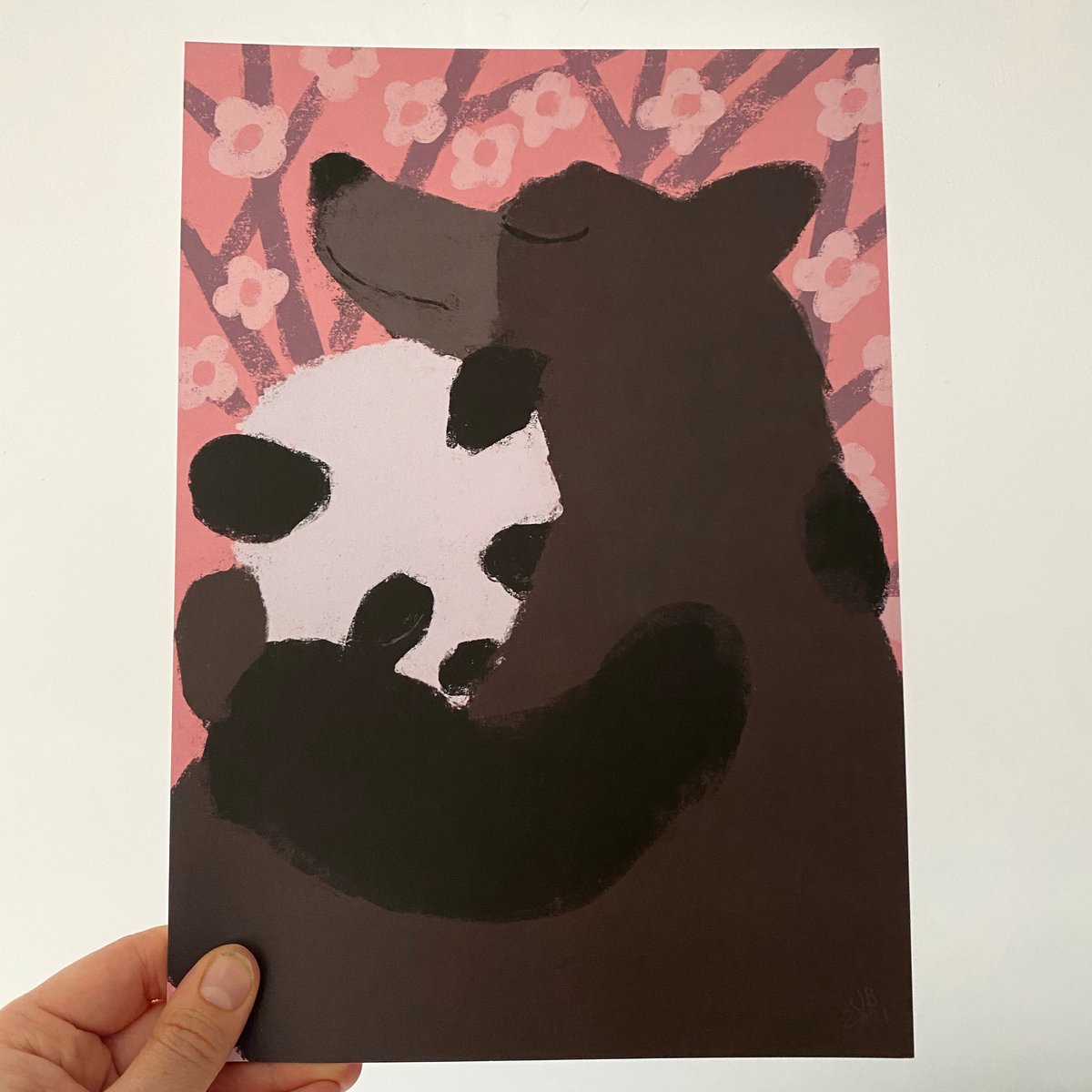 Image of  Bear Hug A4 print (choose your design  or set of 3)