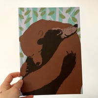 Image 3 of  Bear Hug A4 print (choose your design  or set of 3)