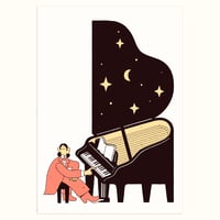 Image 1 of 'The Pianist' Silk-Screen Print