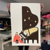 'The Pianist' Silk-Screen Print