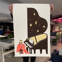 Image 3 of 'The Pianist' Silk-Screen Print