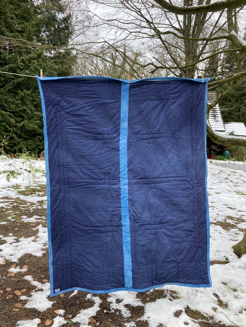 Image of Indigo Quilt Goose Chase