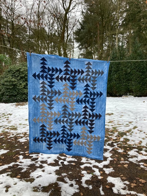 Image of Indigo Quilt Goose Chase