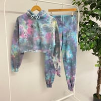 Image 3 of Tie Dye Crop Tracksuit