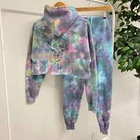 Image 4 of Tie Dye Crop Tracksuit