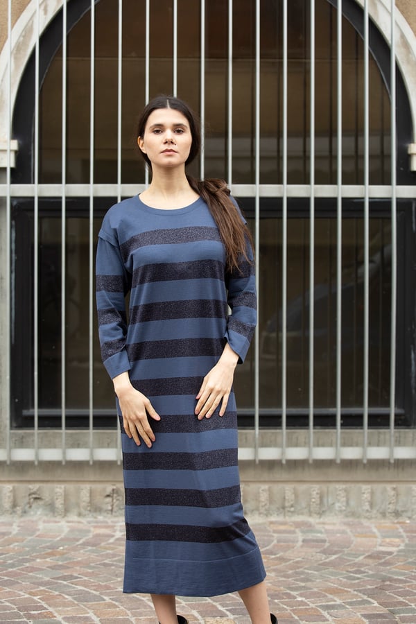 Image of Abito Righe Lana