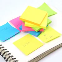 Image 1 of Sticky Note Sheets - 1000 Pieces - Assorted Colors