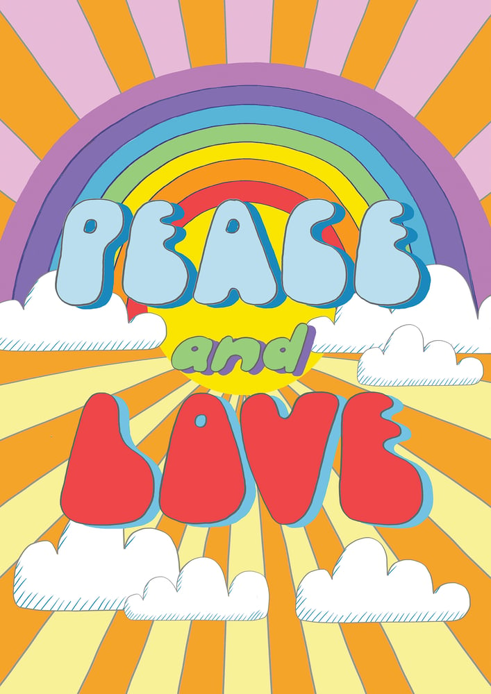 Image of PEACE AND LOVE - signed, digital print