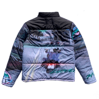 Image 2 of VIDEOGAME PUFFER JACKET (BLUE)
