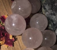 Image 1 of Mini Rose Quartz Sphere ✨