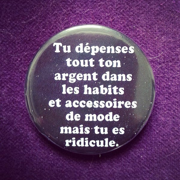 Image of badge la classe américaine - ridicule