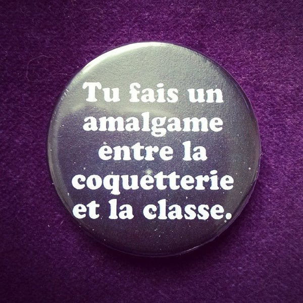 Image of badge la classe américaine - amalgame