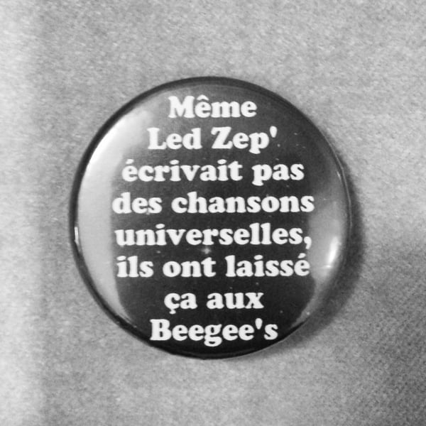 Image of badge wayne's world - led zep
