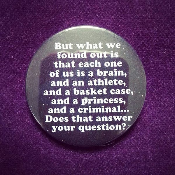 Image of badge breakfast club - questions