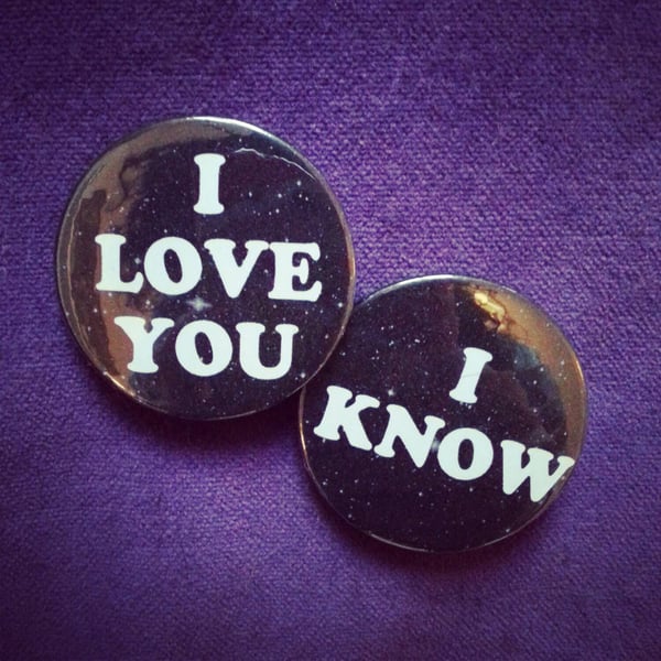 Image of badge star wars - pack I love you