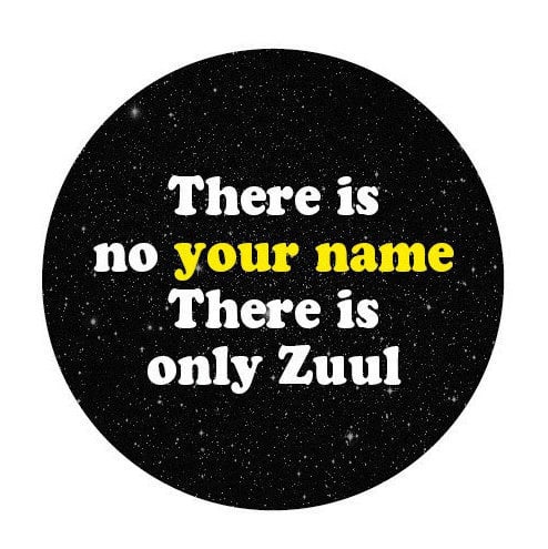 Image of badge ghostbusters - zuul