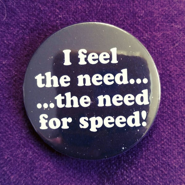 Image of badge top gun - the need of speed