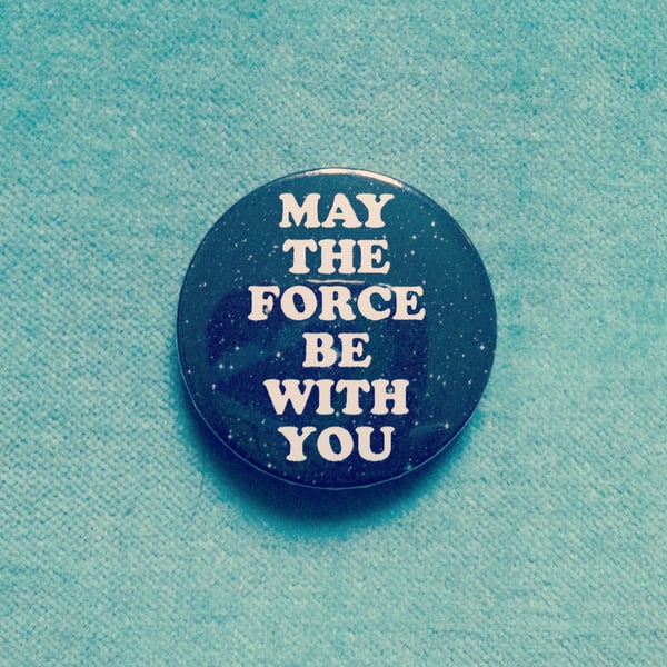 Image of badge star wars - may the force