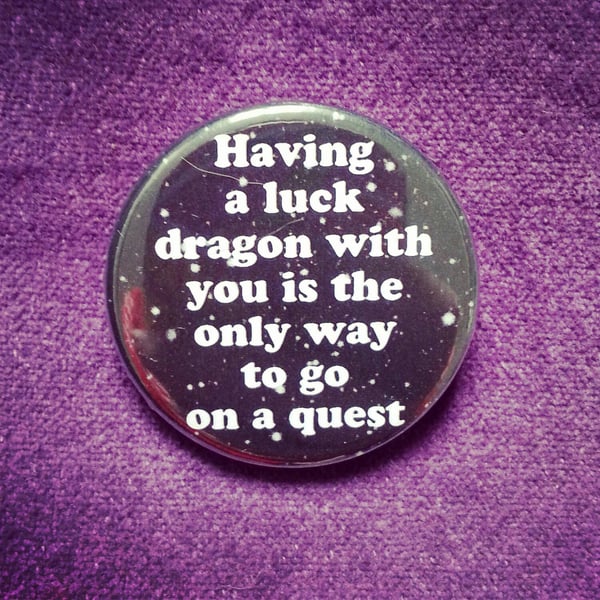 Image of badge l'histoire sans fin - the neverending story - luck dragon