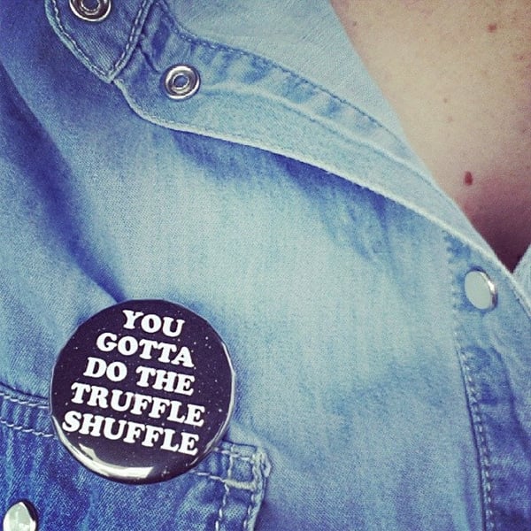 Image of badge goonies - truffle shuffle