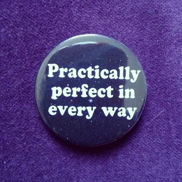 Image of badge mary poppins - perfect