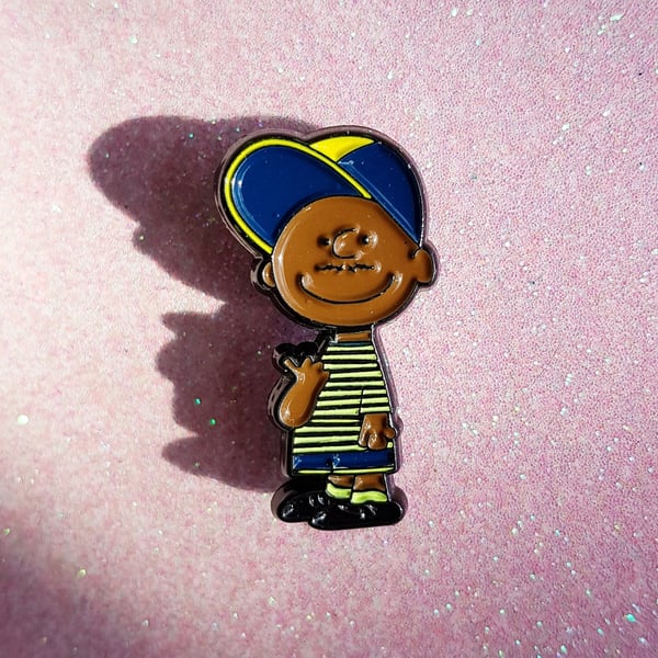 Image of pin's fresh prince charlie brown