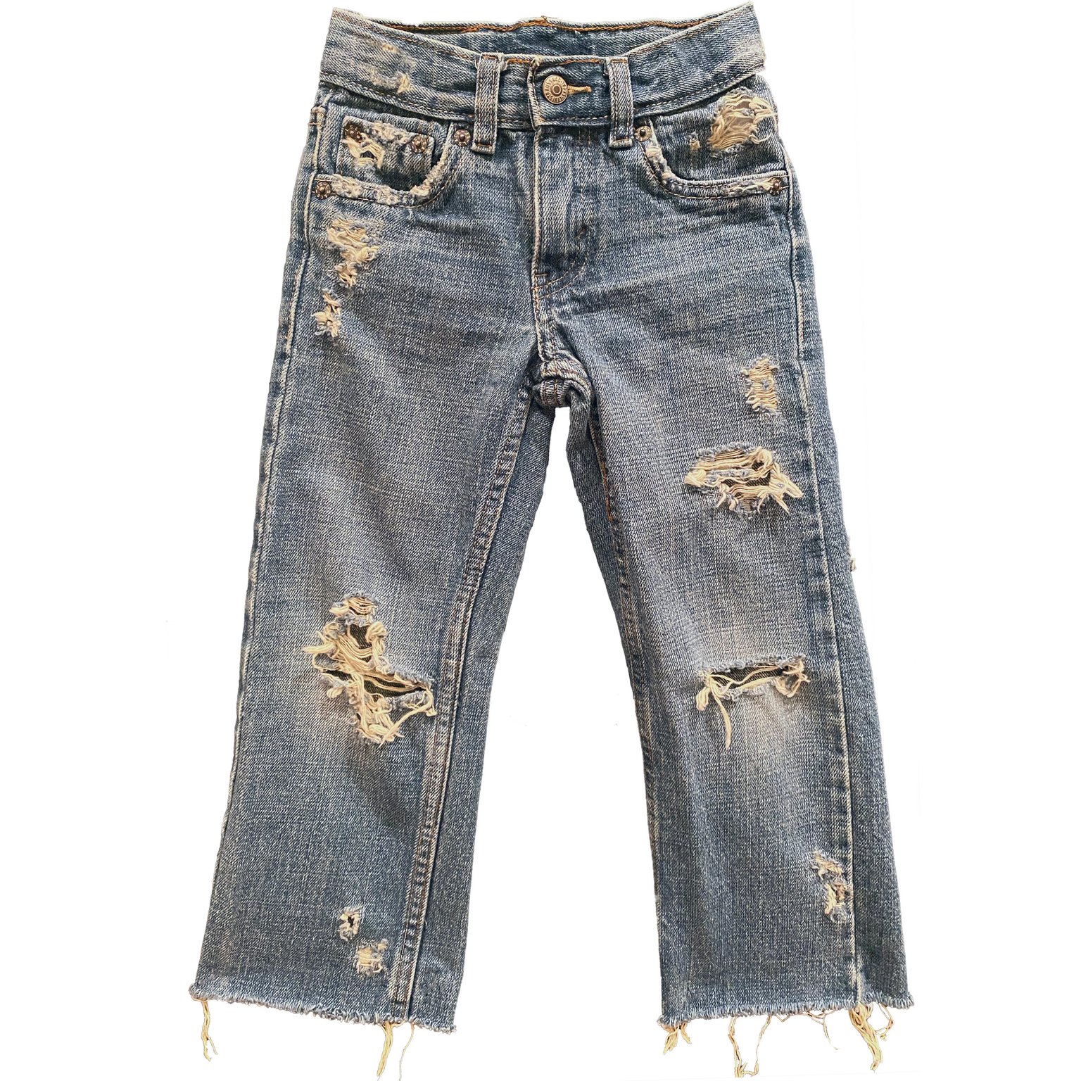 levi's frayed jeans